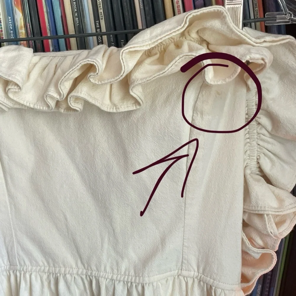 Free People Cream Midi Dress - Picture 6 of 8